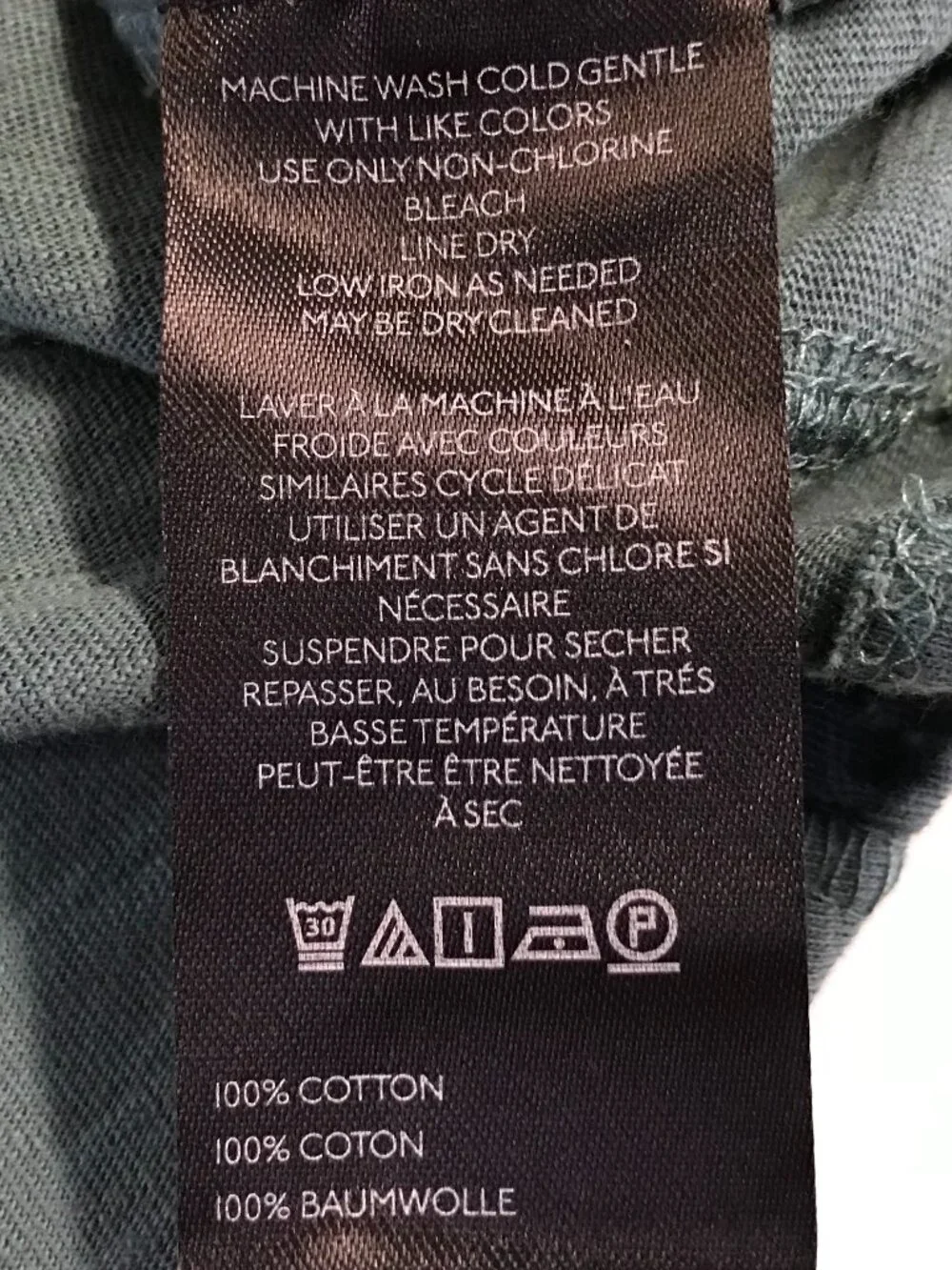 Pilcro Anthropologie Seamed Cotton Corset Tee XXS Teal Long Sleeve Crop Top